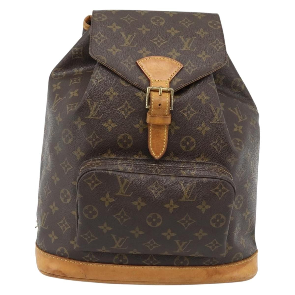 Louis Vuitton Vintage Montsouris Backpack Monogram Canvas GM