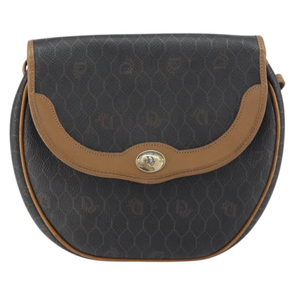 Christian Dior Vintage Honeycomb Flap Crossbody Bag Coated Canvas Product Image