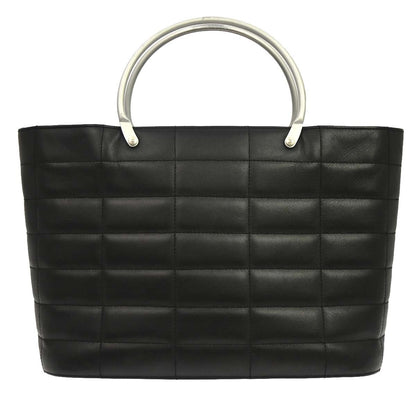 Chanel Vintage Chocolate Bar Tote Quilted Leather Product Image