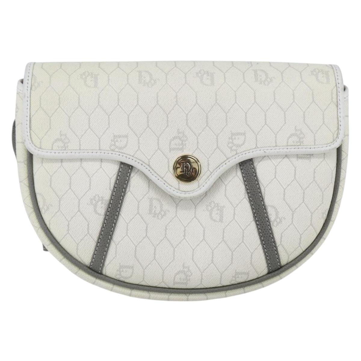 Christian Dior Vintage Honeycomb Flap Crossbody Bag Coated Canvas Product Image
