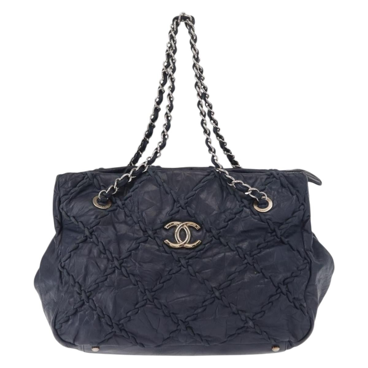 Chanel Ultra Stitch Chain Tote Quilted Calfskin Product Image