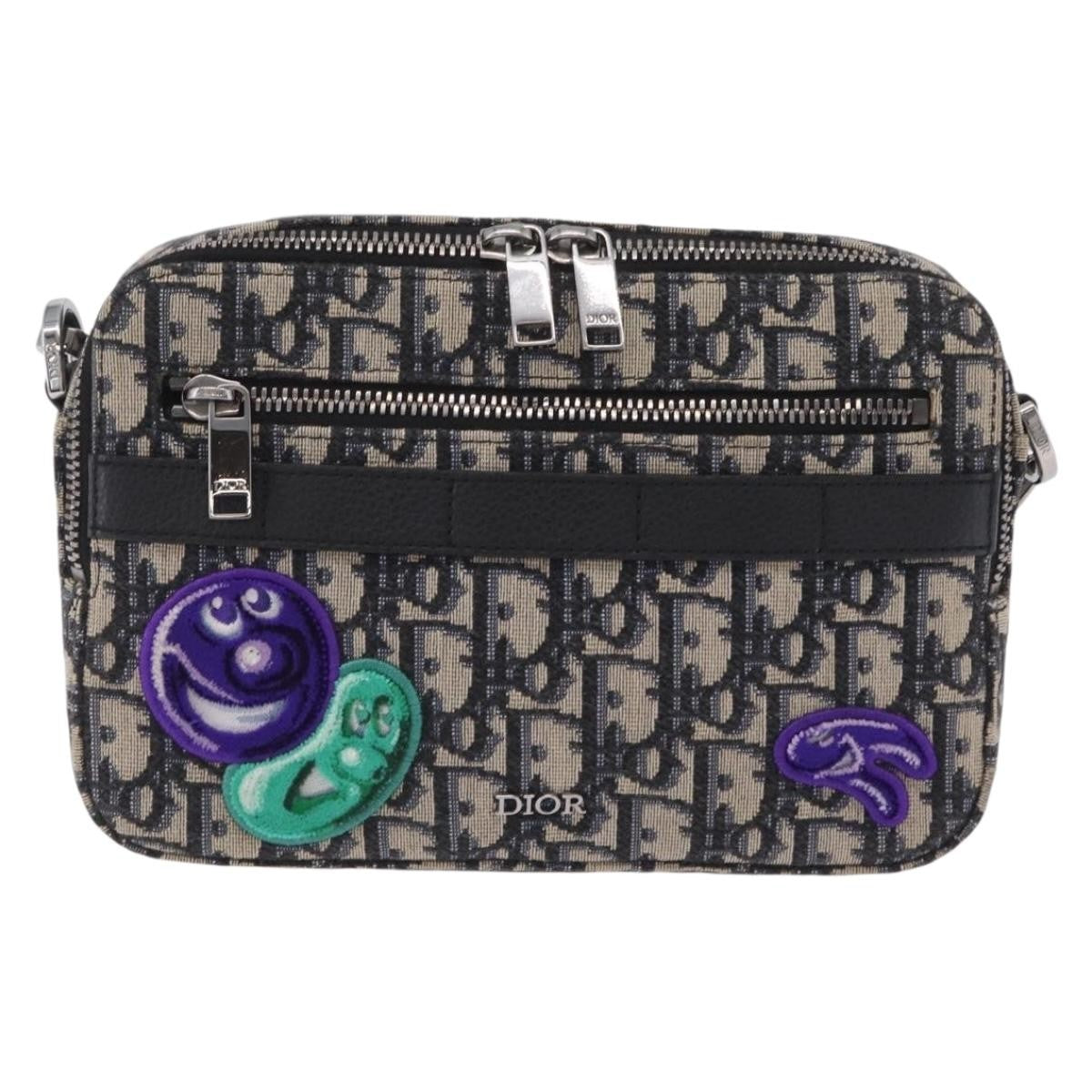 Christian Dior Kenny Scharf Safari Messenger Oblique Canvas with Applique Product Image