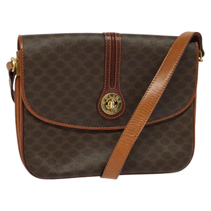 Celine Vintage Macadam Shoulder Bag Canvas and Leather Product Image