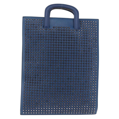 Christian Louboutin Trictrac Portfolio Leather and Spiked Leather Large