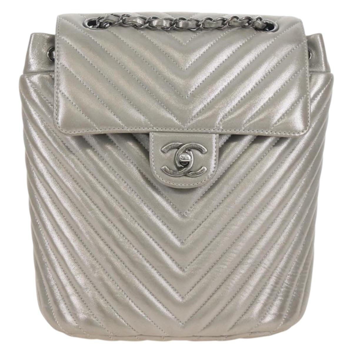 Chanel Urban Spirit Chevron Iridescent Calfskin Small
