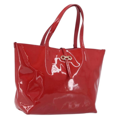 Salvatore Ferragamo Gancini Tote Patent Leather Product Image