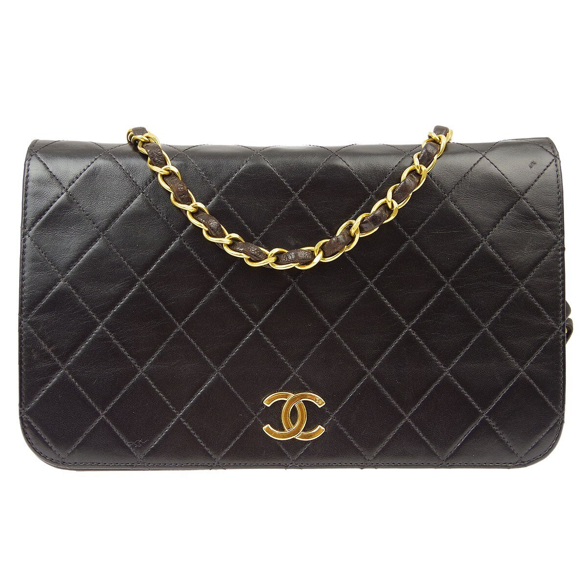 Chanel Vintage Classic Single Flap Quilted Lambskin Small
