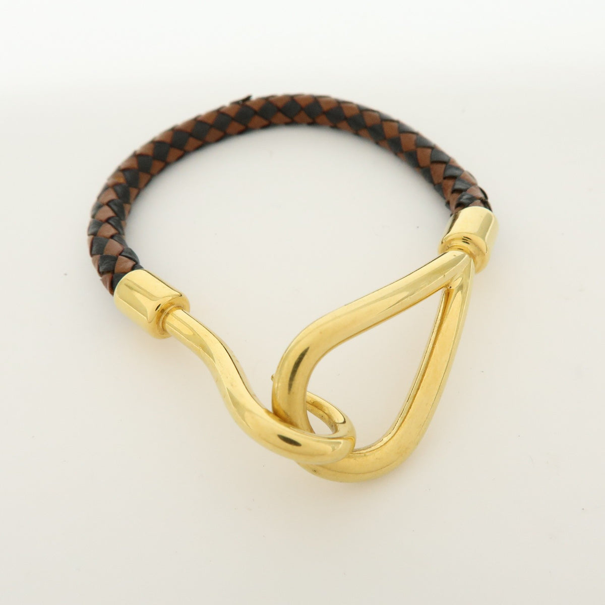 Hermes Jumbo Hook Braided Leather and Metal Product Image