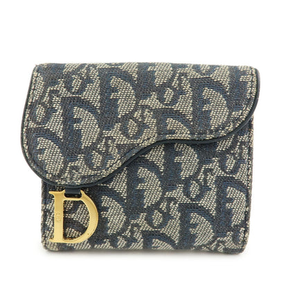 Christian Dior Saddle Lotus Oblique Canvas Mini