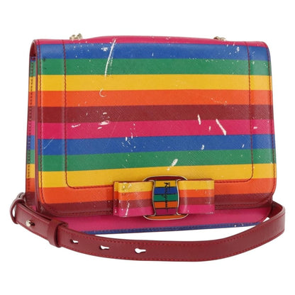 Salvatore Ferragamo Vara Bow Crossbody Bag Leather Small