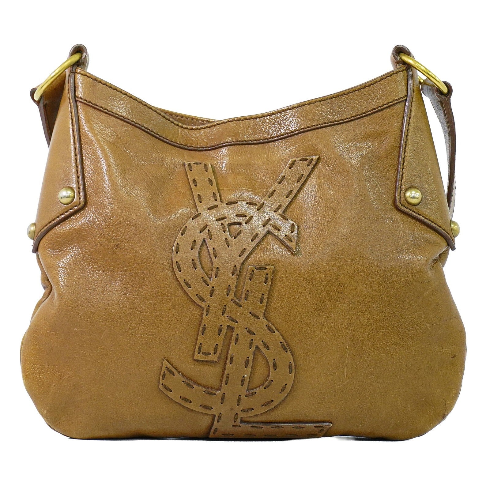 Saint Laurent Mombasa Hobo Leather Small