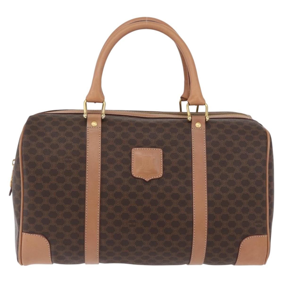 Celine Vintage Duffle Macadam Coated Canvas Large
