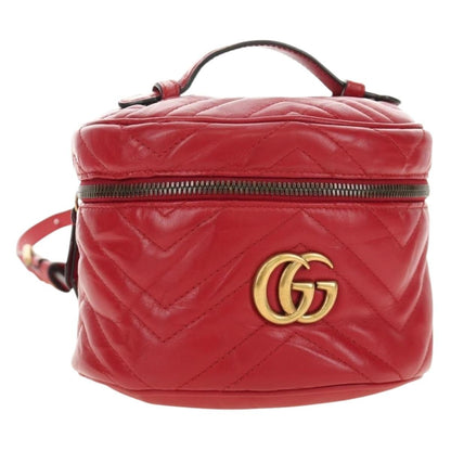 Gucci GG Marmont Vanity Matelasse Leather Mini