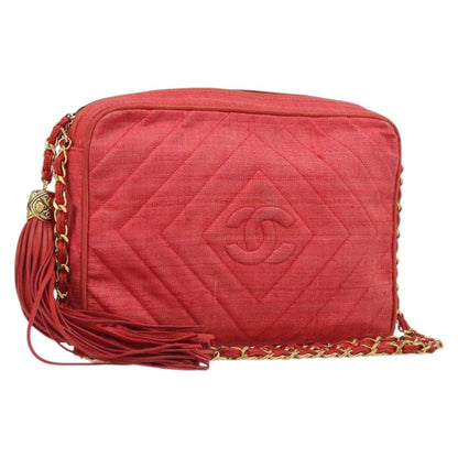 Chanel Vintage Diamond CC Camera Chevron Canvas Product Image
