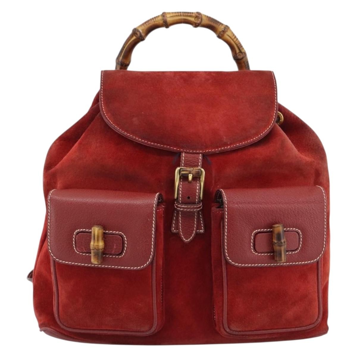 Gucci Vintage Bamboo Suede Medium