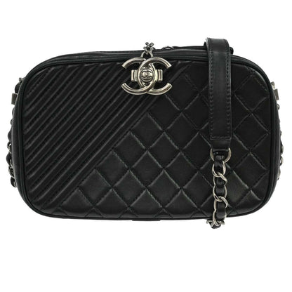 Chanel Coco Boy Camera Quilted Leather Small