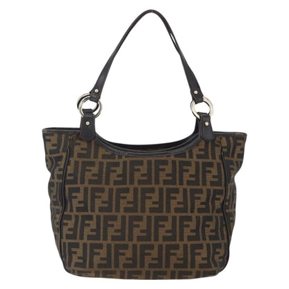 Fendi Chef Pleated Shopping Tote Zucca Canvas Product Image