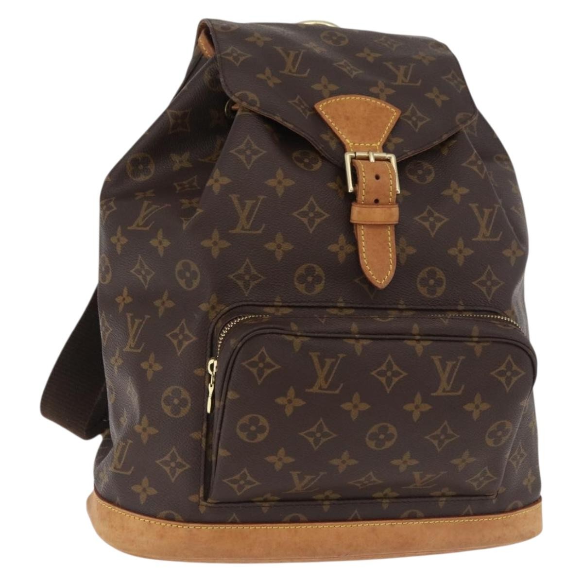 Louis Vuitton Vintage Montsouris Backpack Monogram Canvas GM