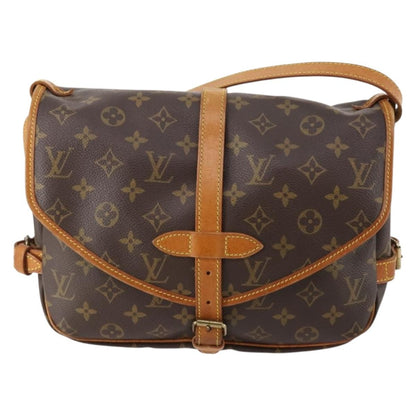 Louis Vuitton Saumur Handbag Monogram Canvas 30