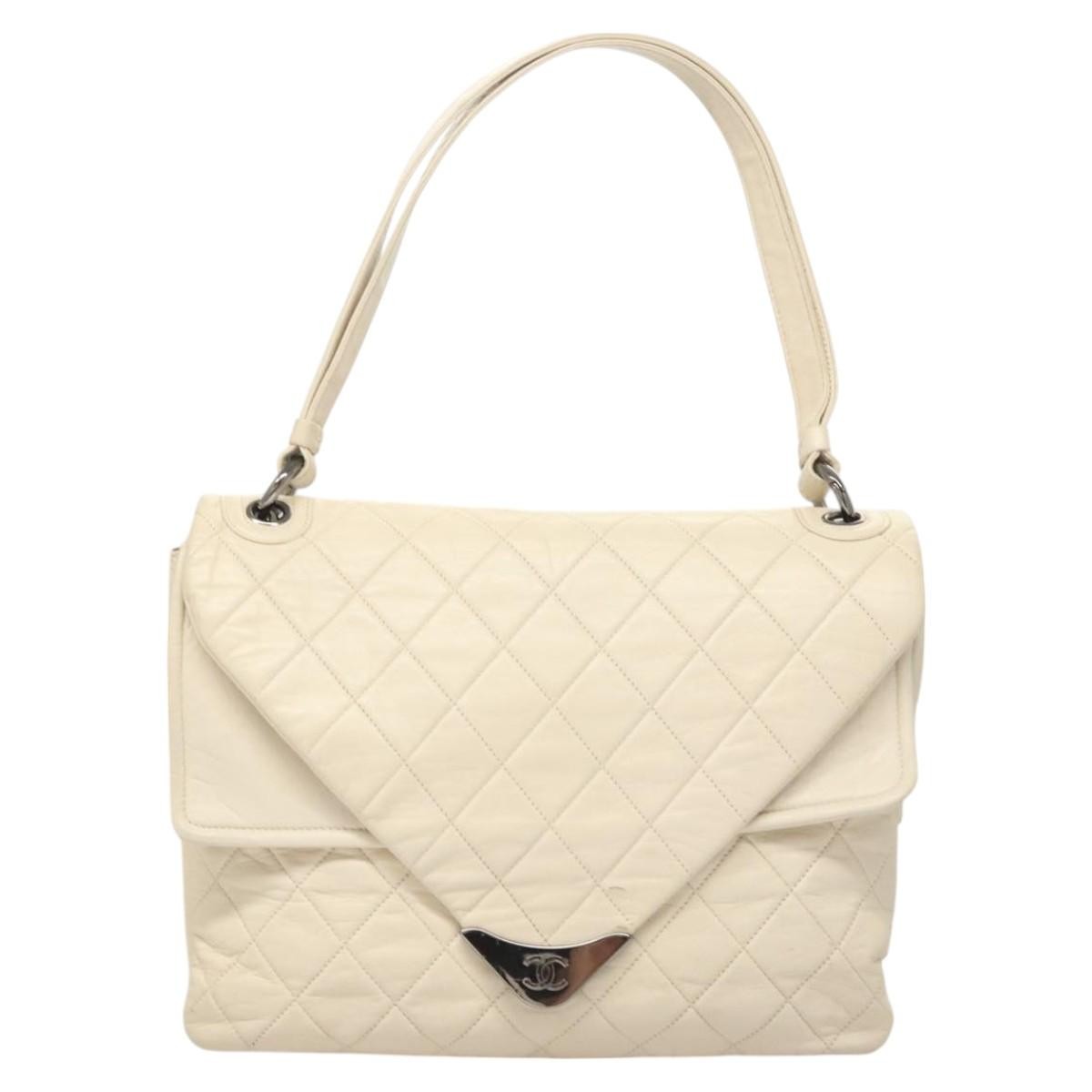 Chanel Padded Envelope Flap Bag Quilted Aged Calfskin Product Image