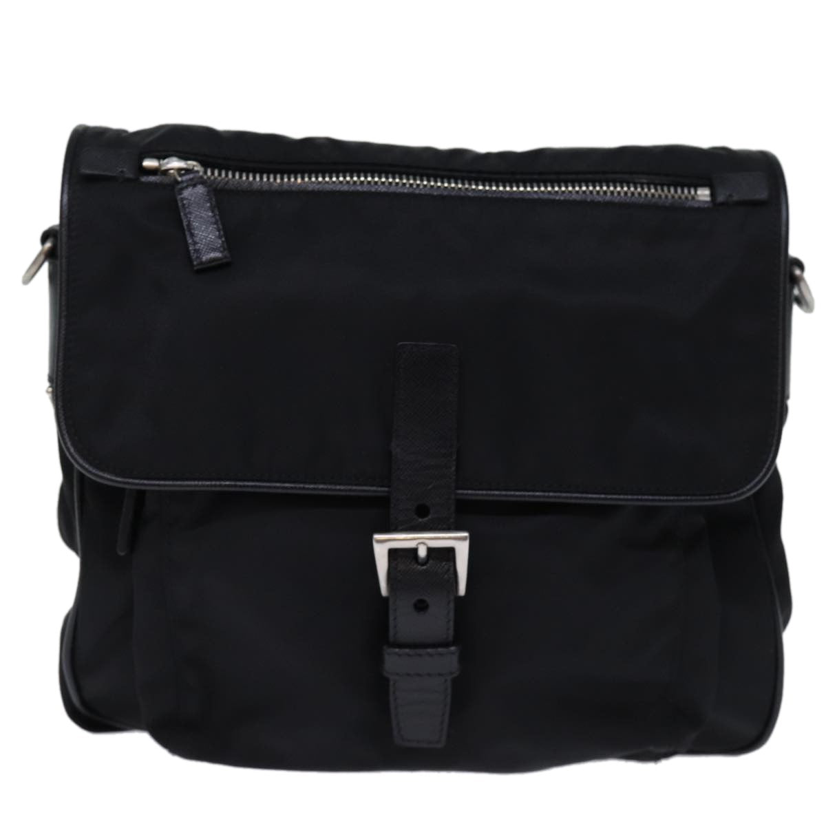 Prada Buckle Messenger Tessuto Small