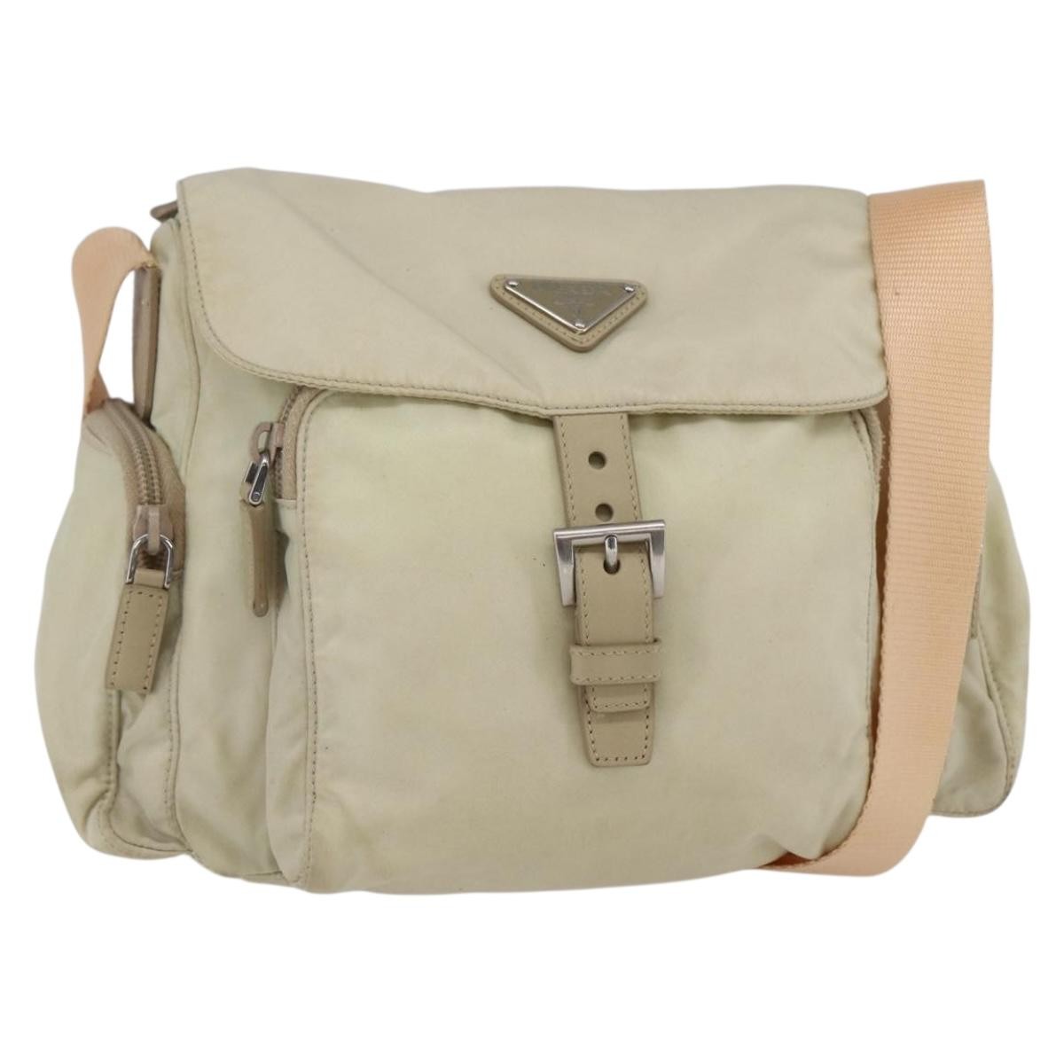 Prada Buckle Messenger Bag Tessuto Small