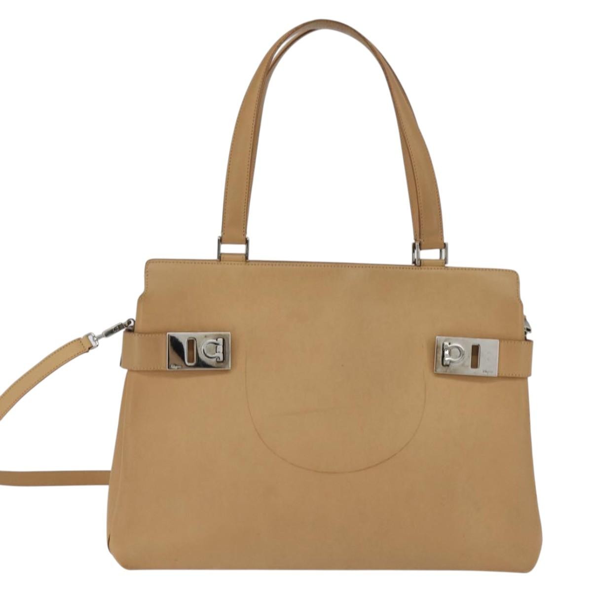 Salvatore Ferragamo Gancini Tote Leather Product Image