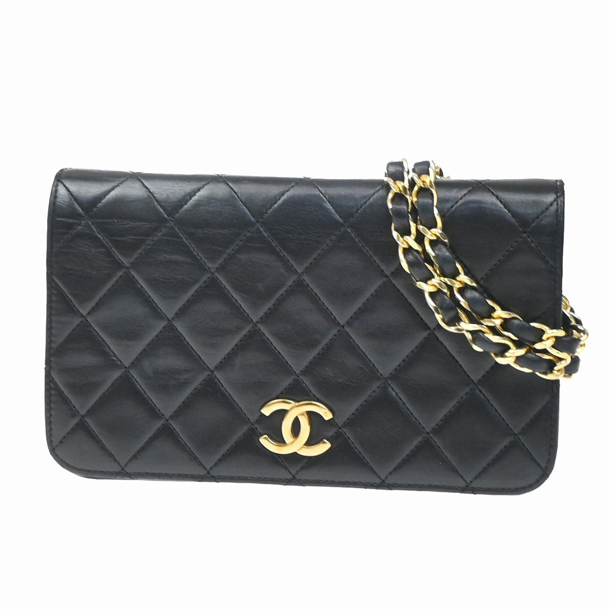 Chanel Vintage Full Flap Quilted Lambskin Mini