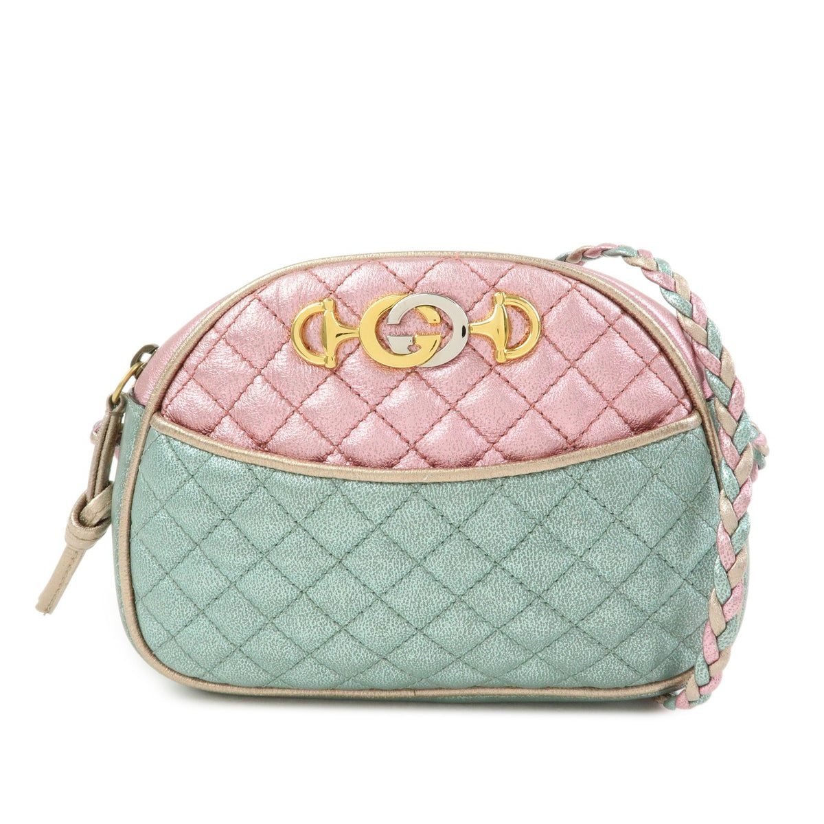 Gucci Trapuntata Camera Quilted Laminated Leather Mini