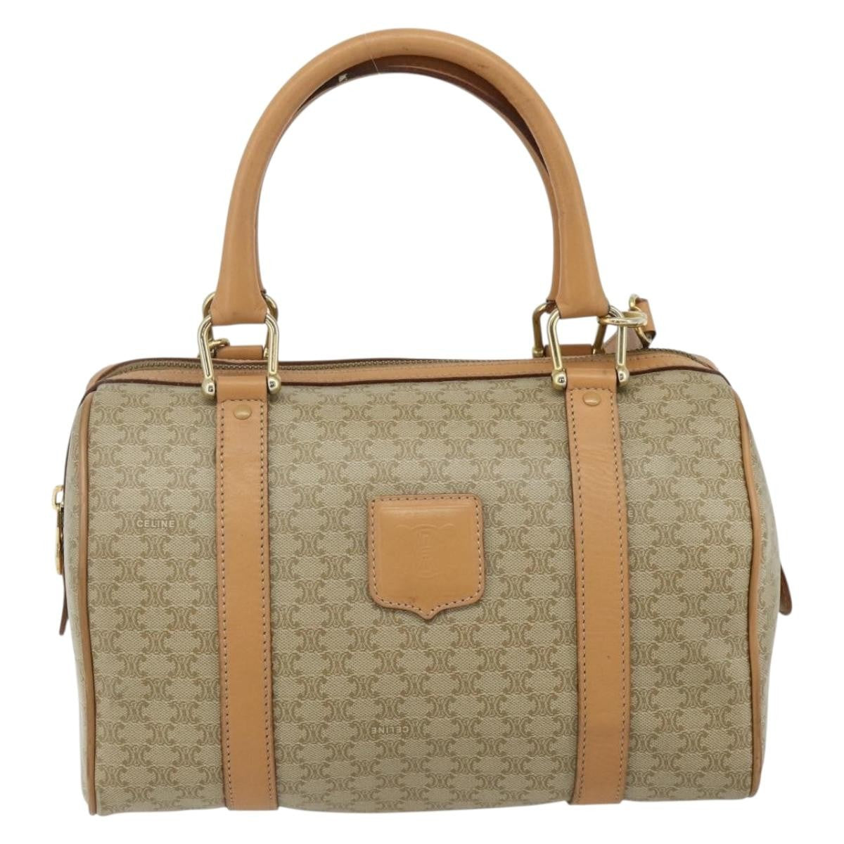 Celine Boston Triomphe Coated Canvas Small