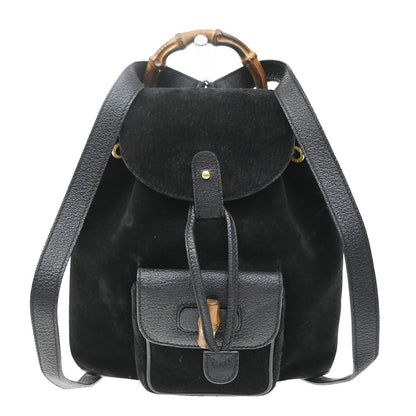 Gucci Vintage Bamboo Suede Small