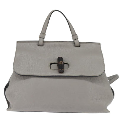 Gucci Bamboo Daily Top Handle Bag Leather Medium