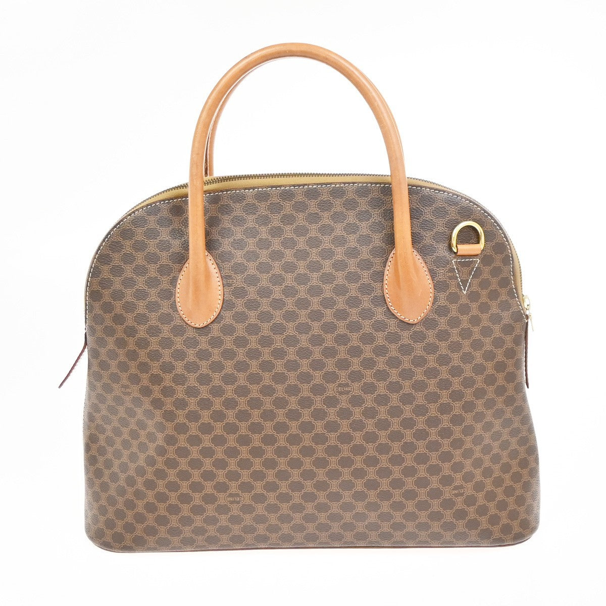 Celine Vintage Macadam Handbag Canvas and Leather Product Image