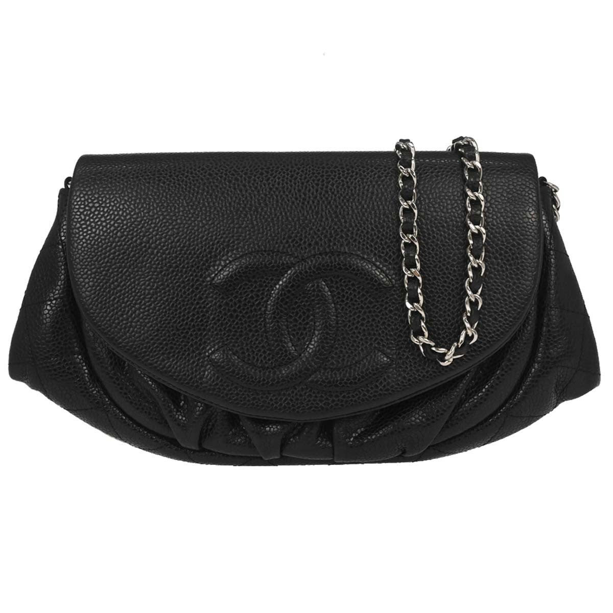 Chanel Half Moon Wallet on Chain Caviar Product Image