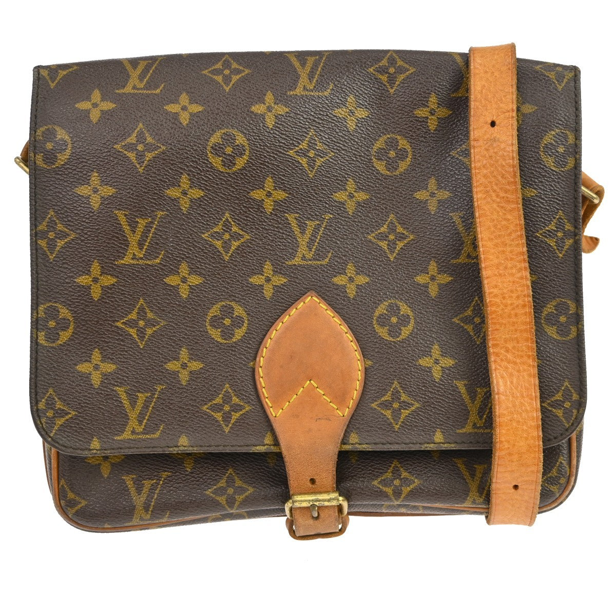 Louis Vuitton Cartouchiere Handbag Monogram Canvas GM
