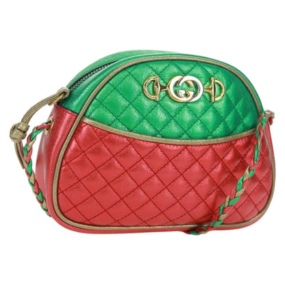 Gucci Trapuntata Camera Quilted Laminated Leather Mini