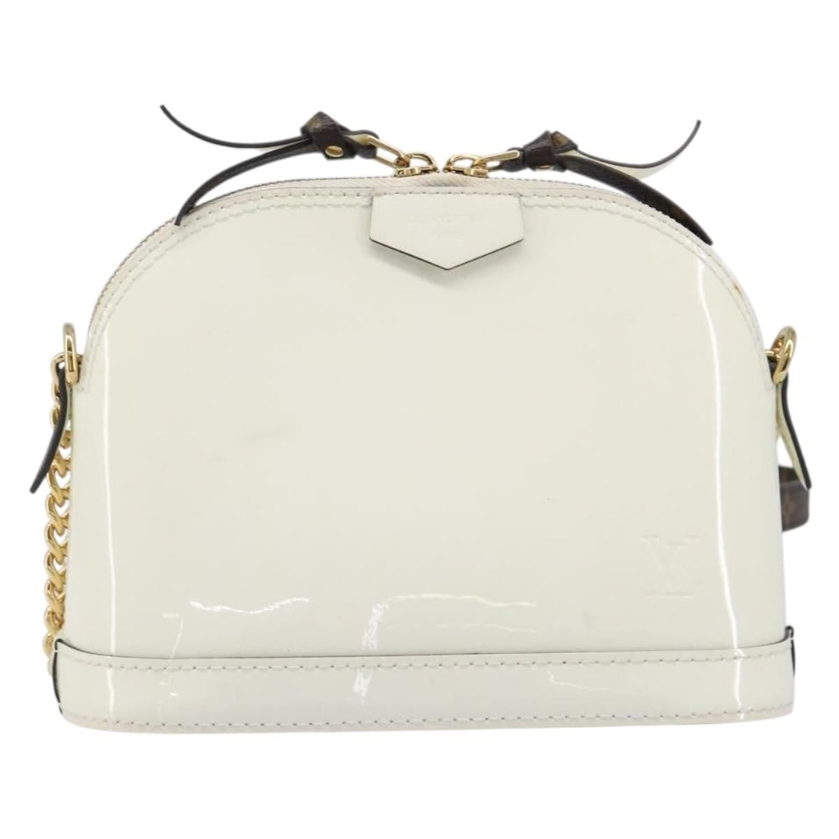 Louis Vuitton Alma Chain Vernis with Monogram Canvas Mini