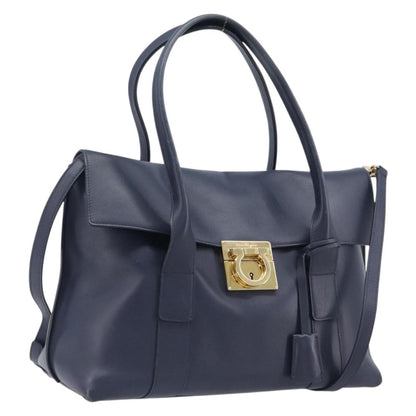 Salvatore Ferragamo Vintage Gancini Top Handle Leather Product Image