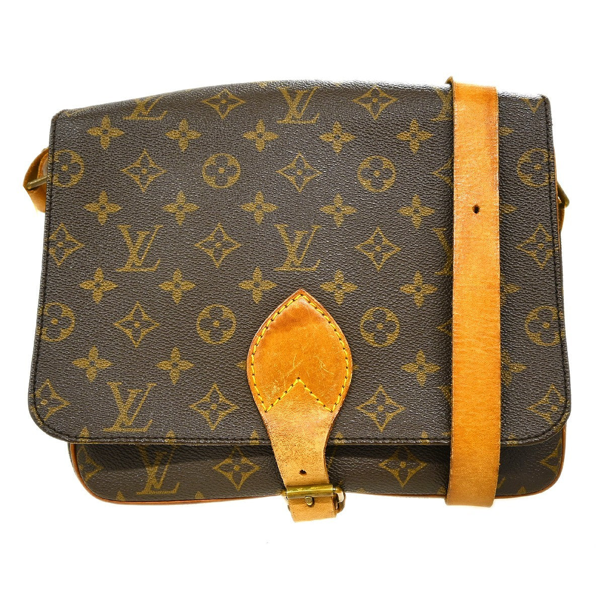 Louis Vuitton Cartouchiere Handbag Monogram Canvas GM