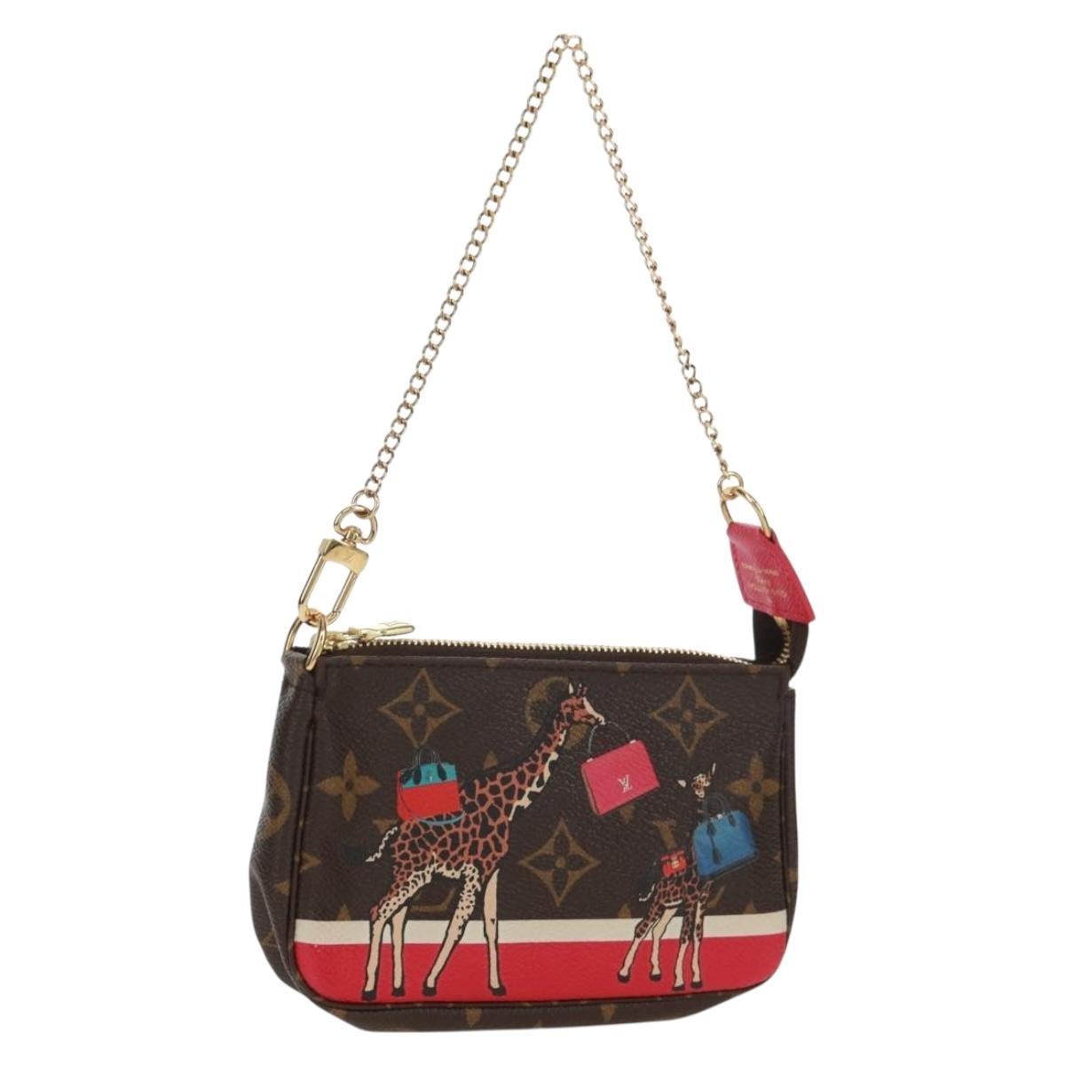 Louis Vuitton Pochette Accessoires Limited Edition Christmas Animation Monogram Canvas Mini