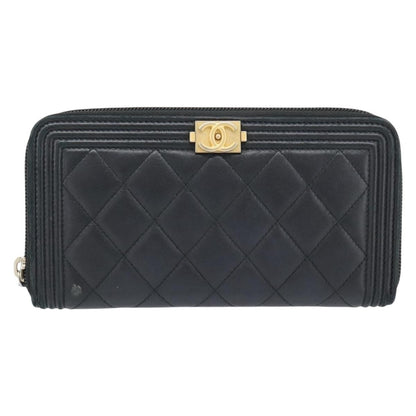 Chanel Boy Zip Around Organizer Quilted Lambskin Product Image