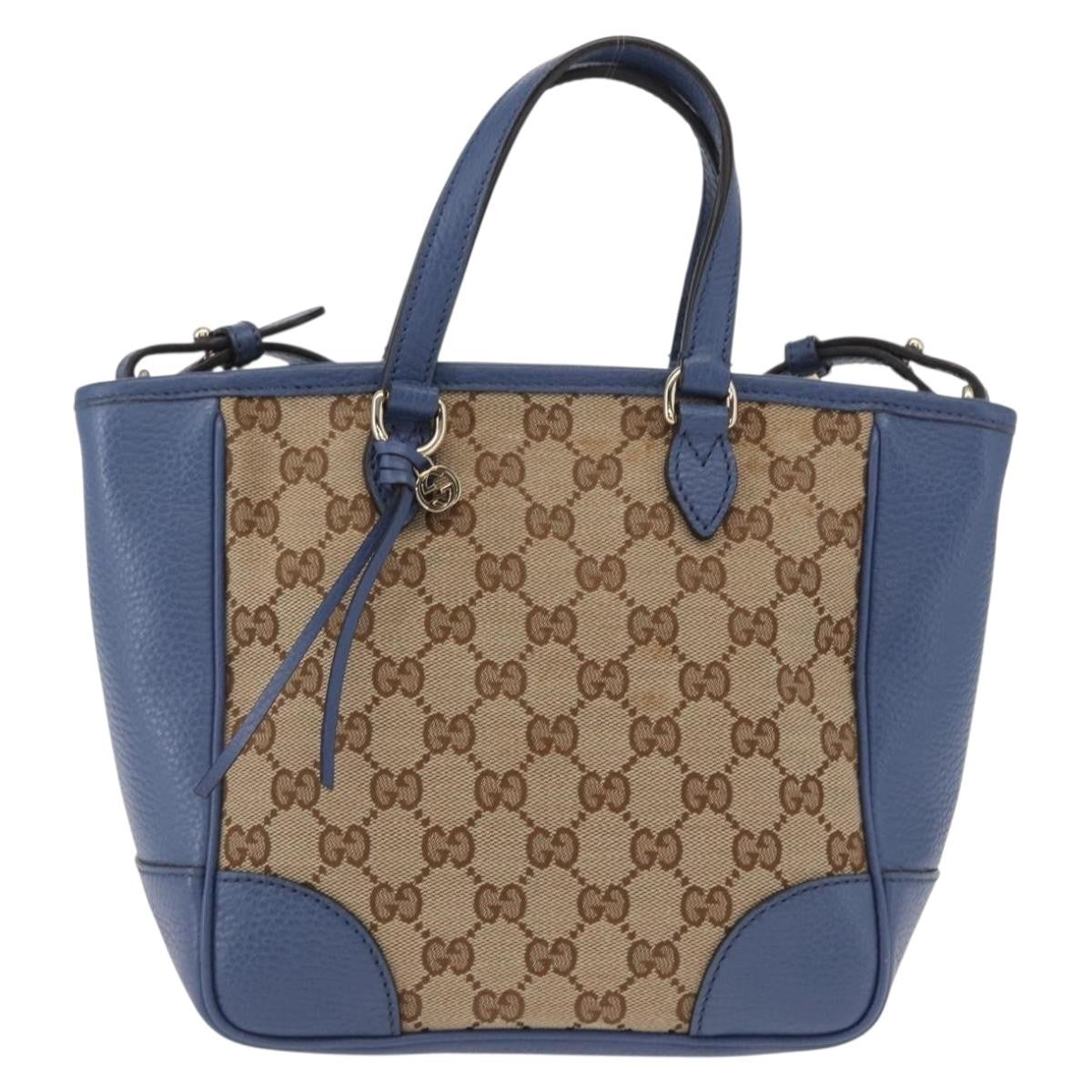 Gucci Bree Convertible Tote GG Canvas with Leather Small