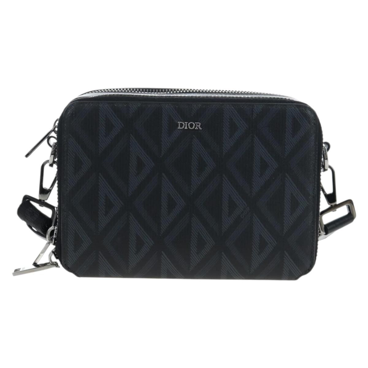 Christian Dior Double Zip CD Diamond Coated Canvas Product Image