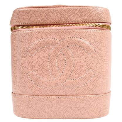 Chanel Vintage Timeless Cosmetic Case Caviar Small