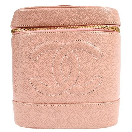 Chanel Vintage Timeless Cosmetic Case Caviar Small