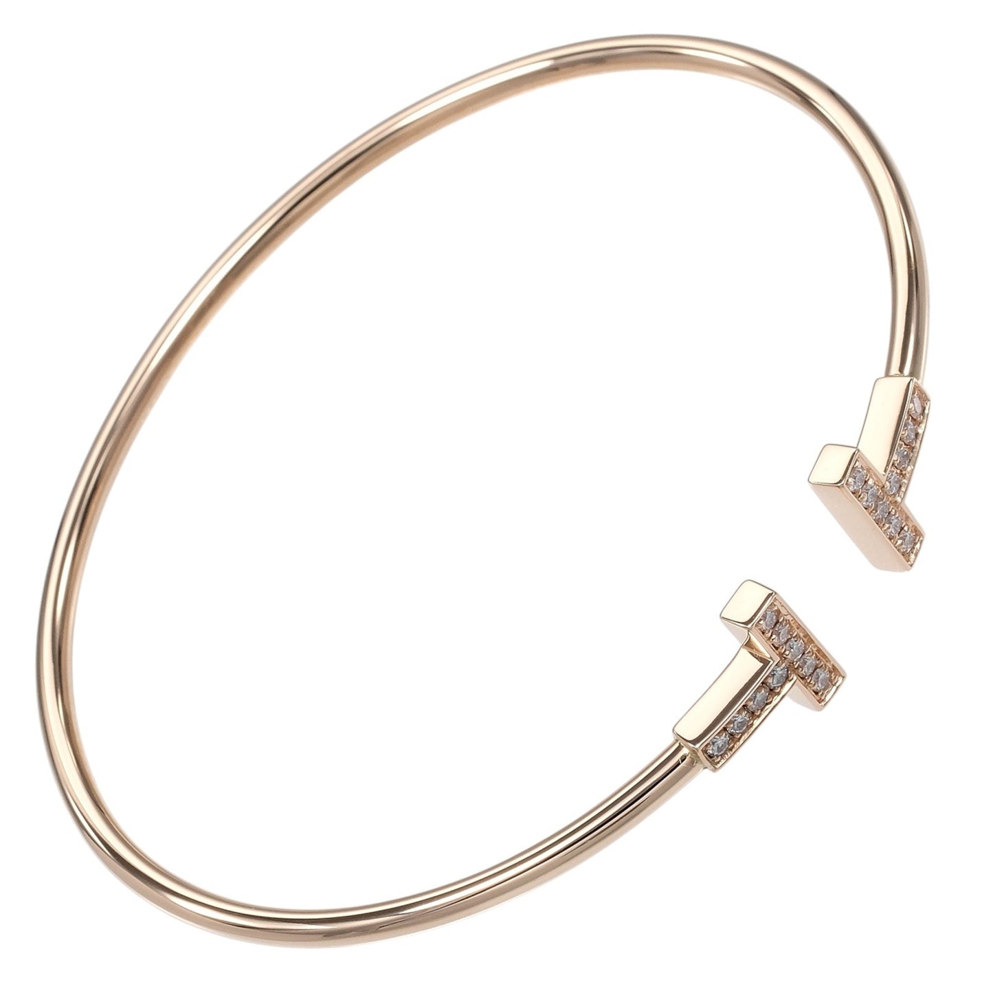 Tiffany & Co. T Wire 18K Rose Gold with Diamonds Product Image