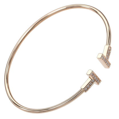 Tiffany & Co. T Wire 18K Rose Gold with Diamonds Product Image