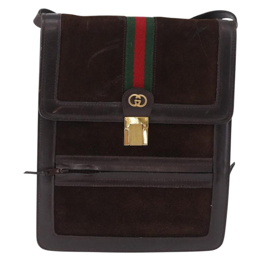Gucci Vintage Web Sherry Line Suede Product Image