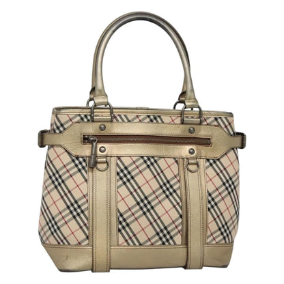Burberry Nova Check Tote Canvas and Leather Product Image