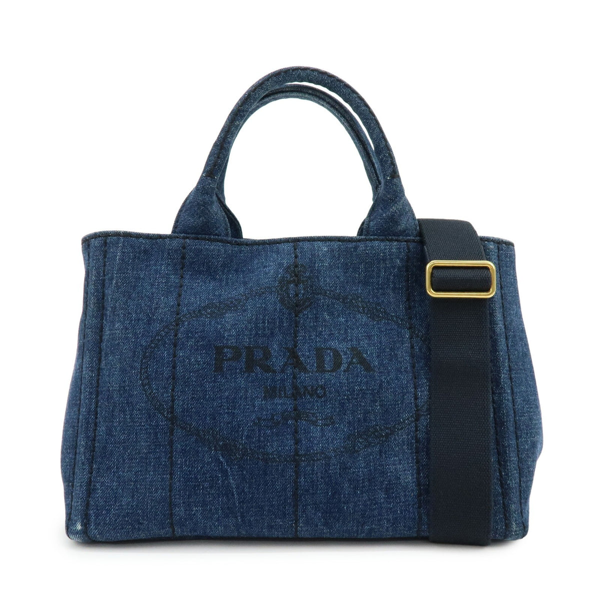 Prada Canapa Convertible Denim Medium